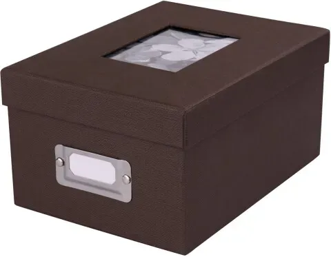 Dörr Fotobox UniTex dunkelbraun für 700 Fotos 10x15cm,
