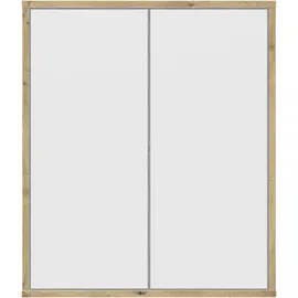 WELLTIME Hängeschrank "Morena", weiß mit artisan eiche, B:60cm H:70cm T:15cm, ABS-Kunststoff, Holzwerkstoff, Schränke, Hängeschrank