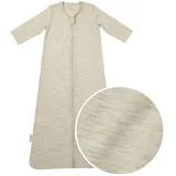 Meyco Baby Ganzjahresschlafsack Merinowolle 1.0 TOG, beige, 70