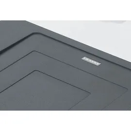 Franke UBG 611-78 ONYX mit Drehexcenterbedienung Edelstahl / Ausschnittmaß 760 x 480 mm R15 / Granitspüle - Schwarz