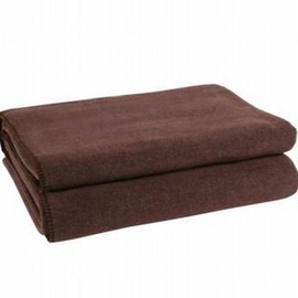 Zoeppritz Soft-Fleece Decke 160 x 200 cm dark brown