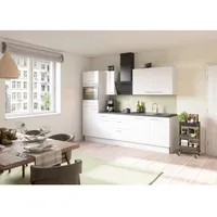 OPTIFIT Küchenzeile Optikoncept Rurik ohne E-Geräte 270 cm Weiß