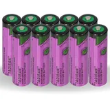 Tadiran Batteries 10x Tadiran Lithium 3,6V Batterie SL 760/S AA - Zelle LiSOCl2 2200mAh