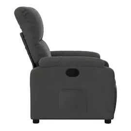 vidaXL Relaxsessel Dunkelgrau Mikrofasergewebe