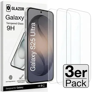 3x Galaxy S25 Ultra Panzerglas Panzerfolie Schutzglas Display Glas Schutzfolie 9H