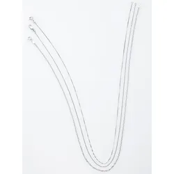 Ketten-Set LADY, silber (silber 925), Halsketten, Damen, 60, Silber 925 (Sterlingsilber), L: 60cm