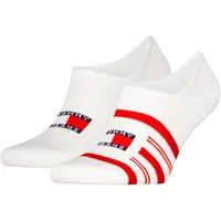 2er Pack TOMMY HILFIGER Tommy Stripe Füßlinge 002 - red/white 35-38