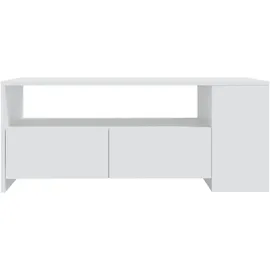 furnicato Couchtisch Weiß Holzwerkstoff 102 x 55 x 42 cm