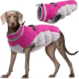 LuxusKollektion Tier-Halstuch Wasserdichter Hundemantel Winterjacke Fleece gefüttert Reflektierend