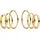 Purelei Creolen Echo Gold 24204-Earring-Set-Echo-Gold 1,0