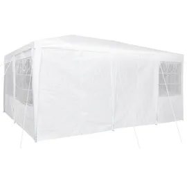 vidaXL Partyzelt mit 10 Seitenwänden in Weiß 6x4 m PE