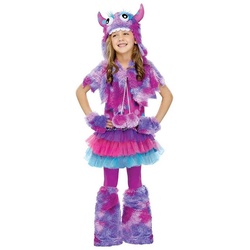 Fun World Kostüm Flauschiges Grummel-Monster violett, Das süßeste Monster weit und breit – tolle Kostümidee zu Hallowee lila 98-104