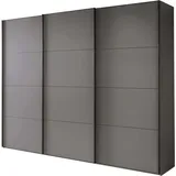 Wiemann Schwebetürenschrank Phoenix 246 x 236 x 67 cm Grau/Rot