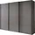 Wiemann Schwebetürenschrank Phoenix 246 x 236 x 67 cm Grau/Rot