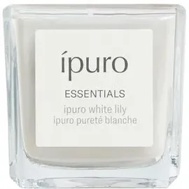 ipuro Essentials white lily Duftkerze 125 g weiß