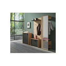 byLIVING Garderobenpaneel Ben 60 x 136 x 27 cm Eiche