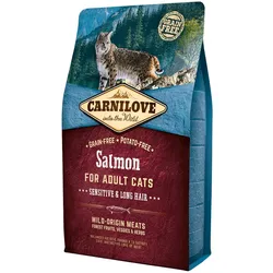 CARNILOVE Sensitive & Long Hair Salmon Katzentrockenfutter 2 Kilogramm