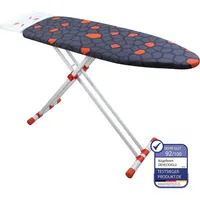 Harbinger Bügelbrett, Bügeleisen Ablage, Bügelbrettbezug 36X114cm, Höhe 50-80cm, Schwarz,