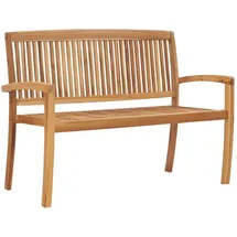 vidaXL Stapelbank 128,5 x 0 x 0 cm Teak