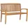 vidaXL Stapelbank 128,5 x 0 x 0 cm Teak