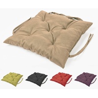 sunnypillow Bankauflage Stuhlkissen Bankkissen 60 x 60 cm Sitzkissen für Hollywoodschaukel Polsterauflage Auflage für Gartenbank viele Farben und Größen zur Auswahl Sandfarben