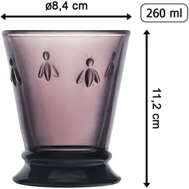 La Rochère Biene Abeille Wasserglas 0,26 l 4er Set