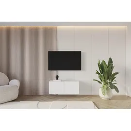 altdecor ELIO Lowboard 100 cm x 40 cm x 40 cm Weiß Holz