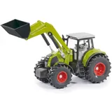Siku 1979, Claas Axion 850 Traktor mit Frontlader, 1:50, Metall/Kunststoff, Grün, Bewegliche Schaufel, Heckkupplung, Kombinierbar mit siku Anhängern im gleichen Maßstab