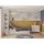 CaliCosy Kinderkleiderschrank Enola 40 x 80 x 90 cm Holz lackiert beige
