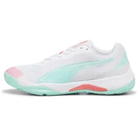 Puma Unisex Solarstrike III W+ Indoor Court Shoe, White-Electric