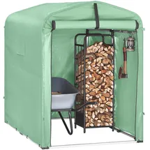 SoBuy Fahrradgarage wetterfest für 1-2 Fahrräder mit UV-Schutz grün 120x163x176 cm