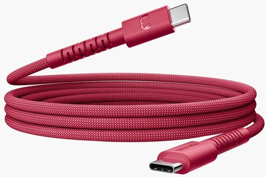 Stecker Rundkabel USB C auf USB C bis 100 W 2 m  2CCC201BR (Rot)