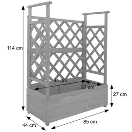 MCW Hochbeet MCW-P67 114 x 85 x 44 cm Braun