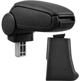 Pro-Tec pro.tec Mittelarmlehne Armauflage mit Staufach gepolstert Kunst Leder schwarz