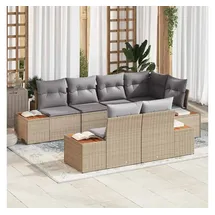 vidaXL Gartenlounge Loungesofa beige