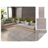 vidaXL Outdoor-Teppich Taupe 140x200 cm PP