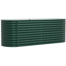 vidaXL Garten-Hochbeet verzinkter Stahl 240 x 80 x 81 cm Grün