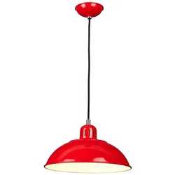 Pendelleuchte Franklin 1-flammig - Rot - FRANKLIN-P-RED