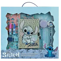 COFI Lilo & Stitch Glitzer Tagebuch Set Disney Tagebuch mit Stickern & Stift