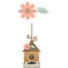 Farbklecks Collection ® Wandregal Regal für Musikbox - Blumenastzubehör bunt