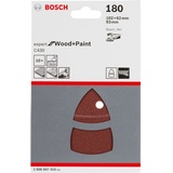 Bosch Schleifblatt-Set C430 10-teilig 102 x 62, 93 mm, 180
