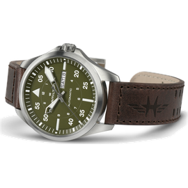 Hamilton Khaki Aviation Pilot Day Date Automatik Braun/Grün