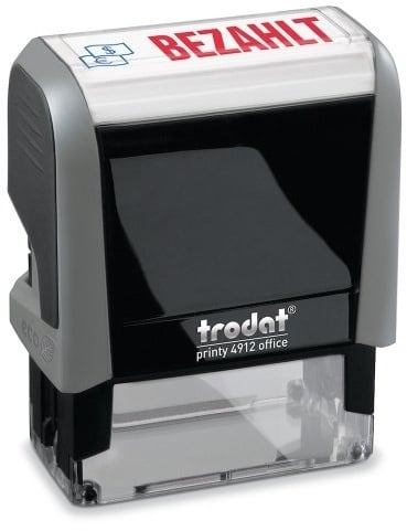 Preisvergleich Produktbild Trodat Office Printy Textstempel "Bezahlt" 4912 (47x18 mm)