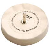 BGS Polierscheibe mit Spanndorn 6 mm Ø 125 mm