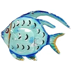 Signes Grimalt  Statuetten und Figuren Blauer Fisch Kerzenhalter  in Blau, Einheitsgrösse