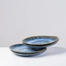 gipfelstück Dessertteller Wilde Schlucht 22 cm blau 4er Set