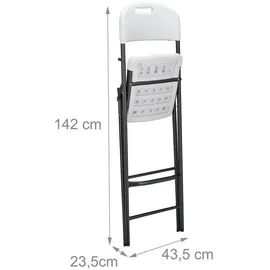 Relaxdays 2xBARHOCKER weiß