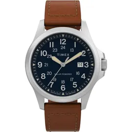 Timex Analog 'Field Post Solar' Herren Uhr TW2V03600 - Braun/Blau