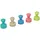 Maul Magnet 6168499 (Ø x H) 12mm x 16mm Kegel Rose, Atlantic Blue, Türkis, Lime, Sahara 10 St. 616