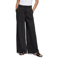 Zero Stoffhose mit weitem Bein Schwarz 40
